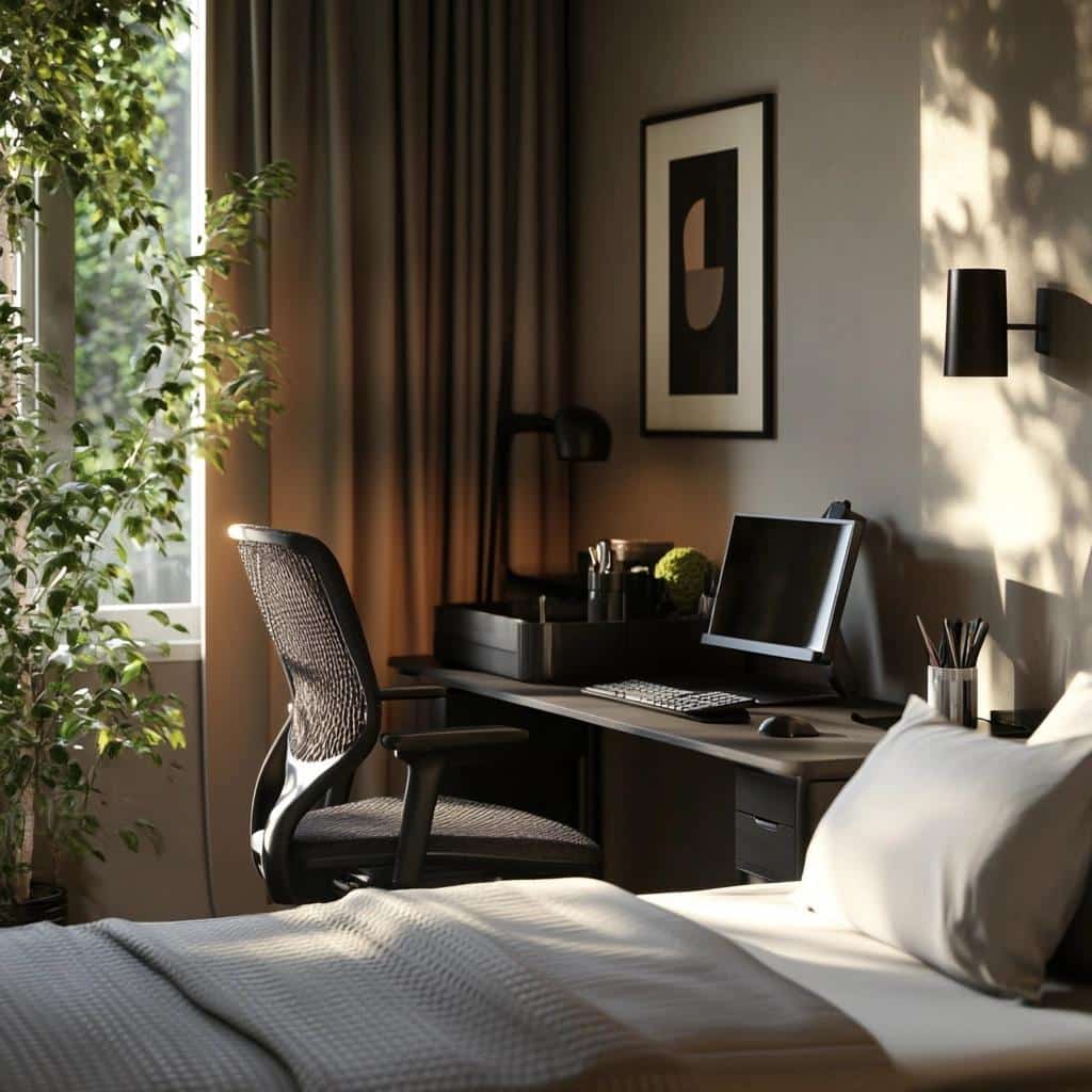 60 Modern and Stylish Bedroom Office Ideas 1 6 Opções Modernas e Estilosas de Quarto com Escritório