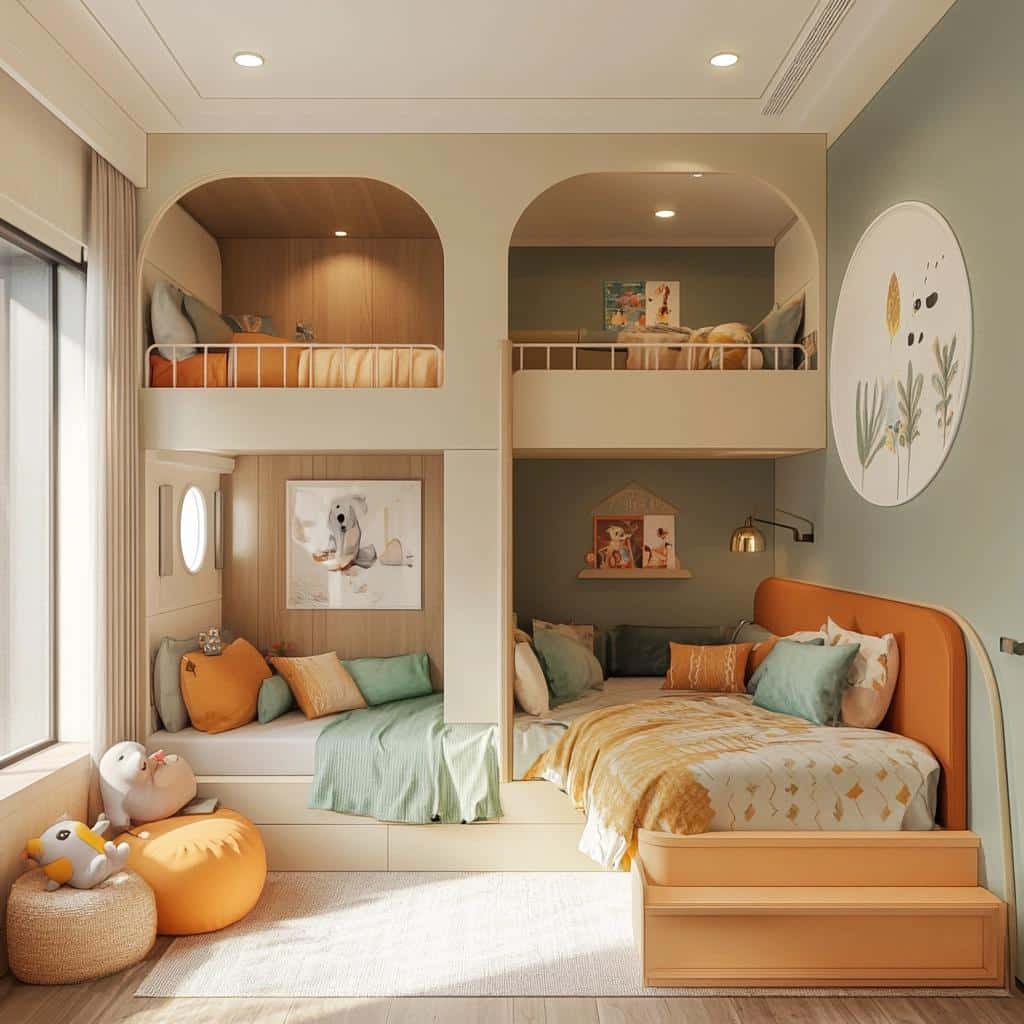 45 Ideas for a Beautiful and Functional Shared Room for Siblings 1 6 Ideias para um Quarto Compartilhado entre Irmãos Aconchegante e Funcional