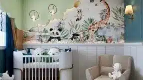 Foto de quarto de bebê safári