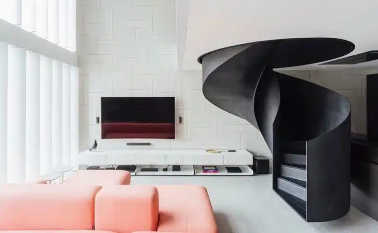Foto de sala com escada 1 - 1
