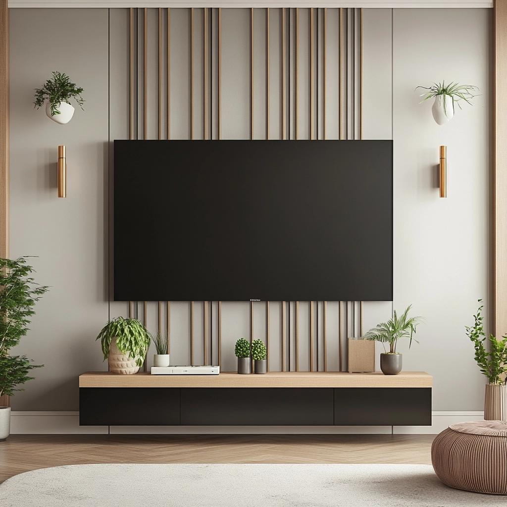 How to Mount a TV on the Wall for a Sophisticated and Clean Space 6 Como instalar sua TV na parede de forma elegante