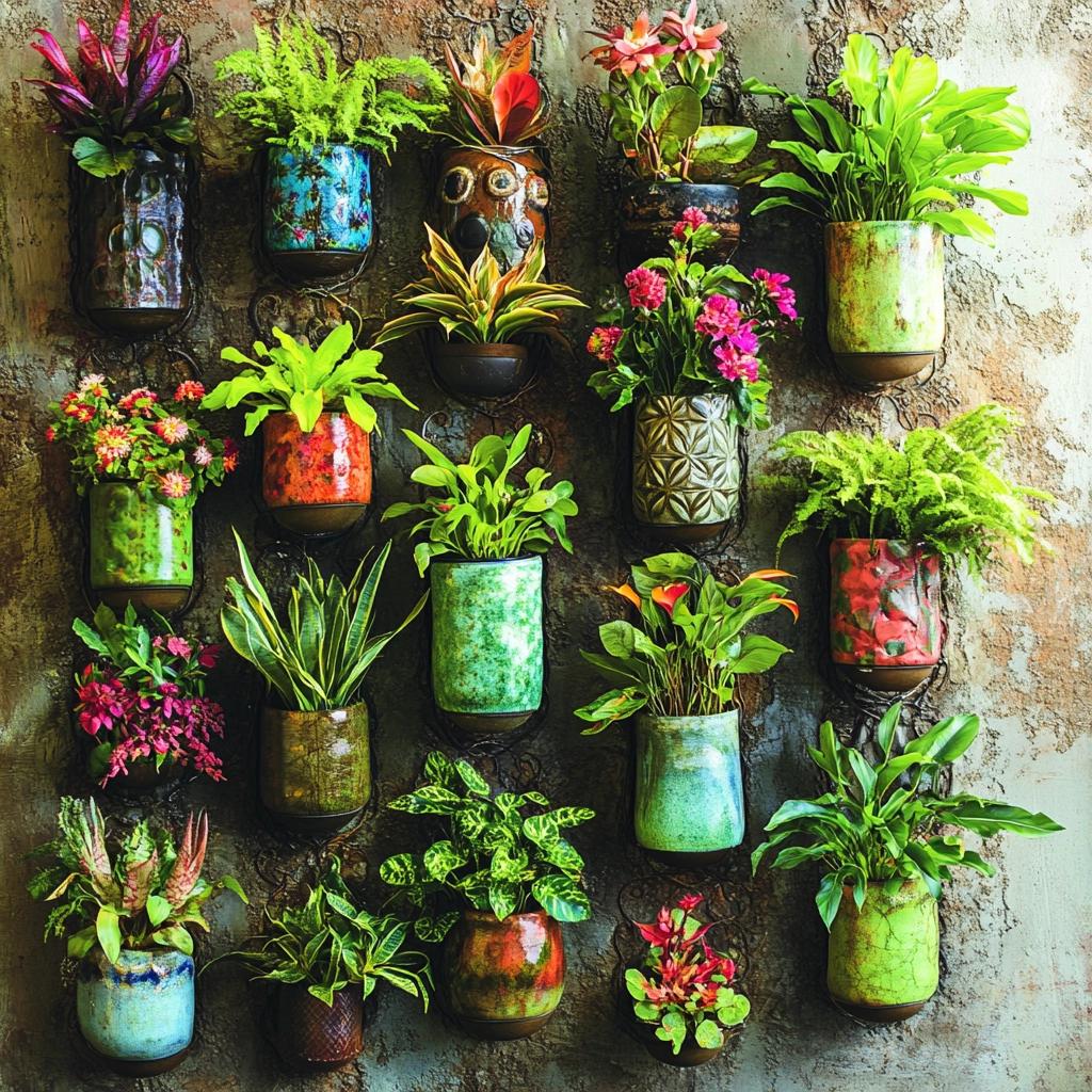 Vasos de Parede: 40 Ideias Para Transformar Seu Jardim Suspenso