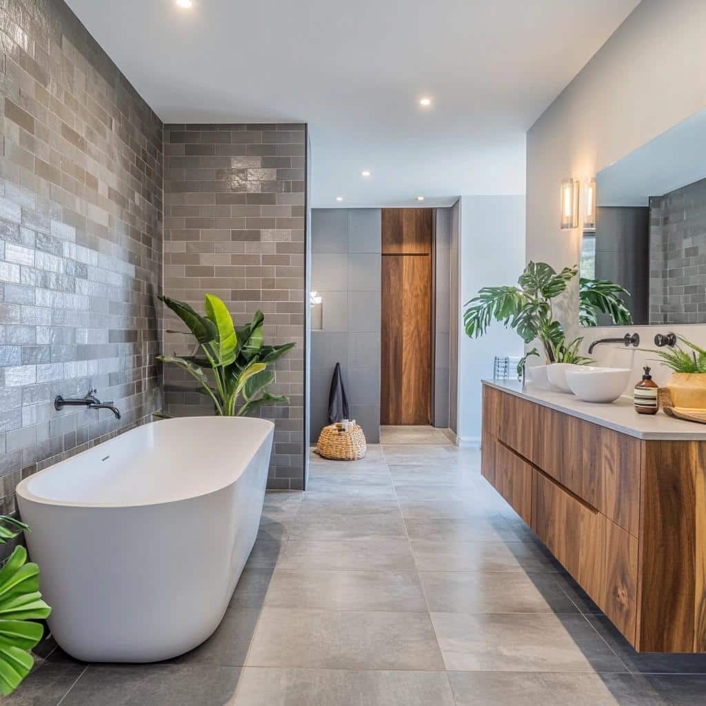Gray Bathroom: 70 Inspirations Showcasing Its Versatility 4 70 Ideias de Banheiro Cinza: Versatilidade e Elegância