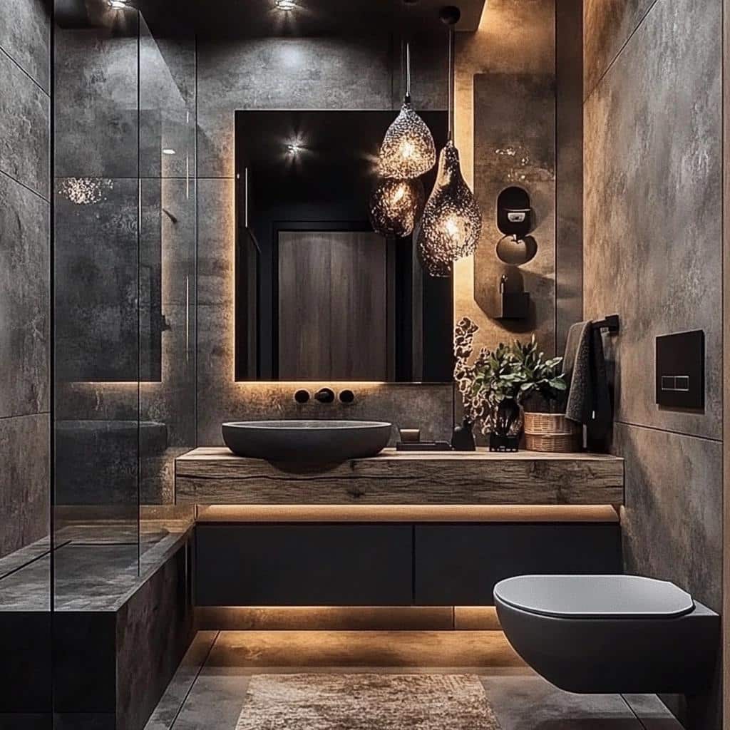Gray Bathroom: 70 Inspirations Showcasing Its Versatility 6 70 Ideias de Banheiro Cinza: Versatilidade e Elegância