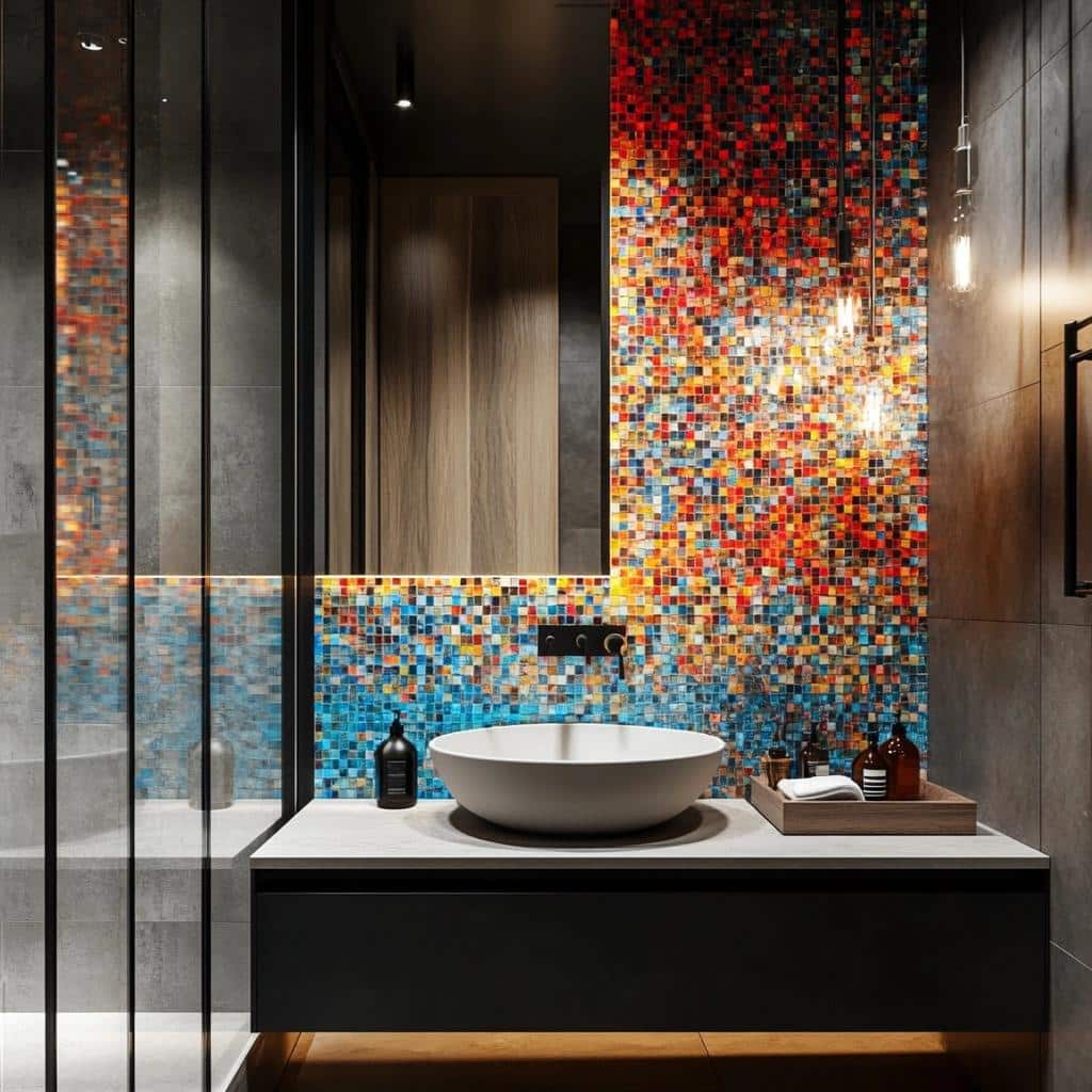 60 Banheiros Decorados com Pastilhas