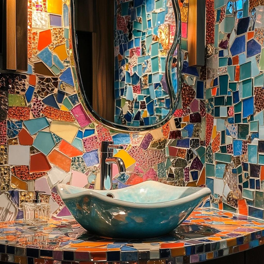 60 Banheiros Decorados com Pastilhas