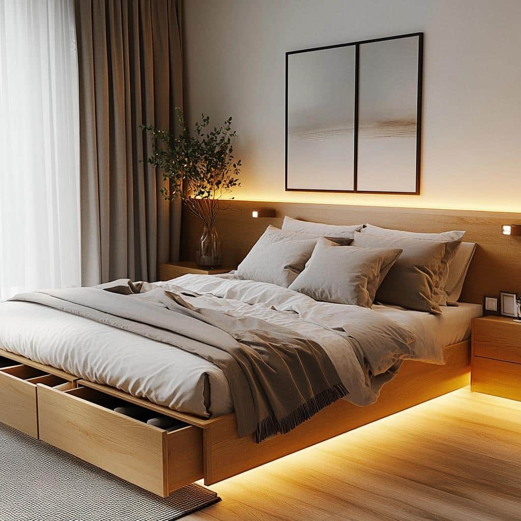 Cama com Gavetas: 50 Inspirações para Espaços Reduzidos