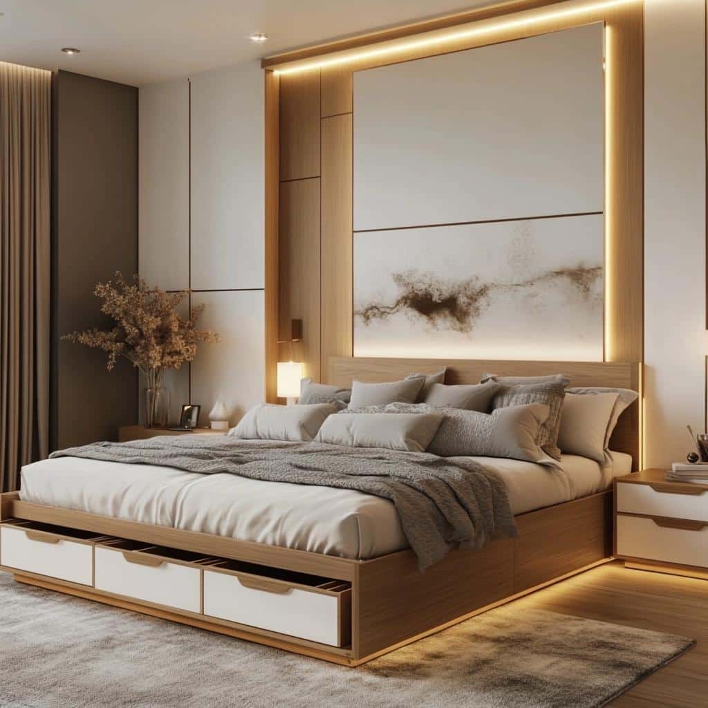 Cama com Gavetas: 50 Inspirações para Espaços Reduzidos