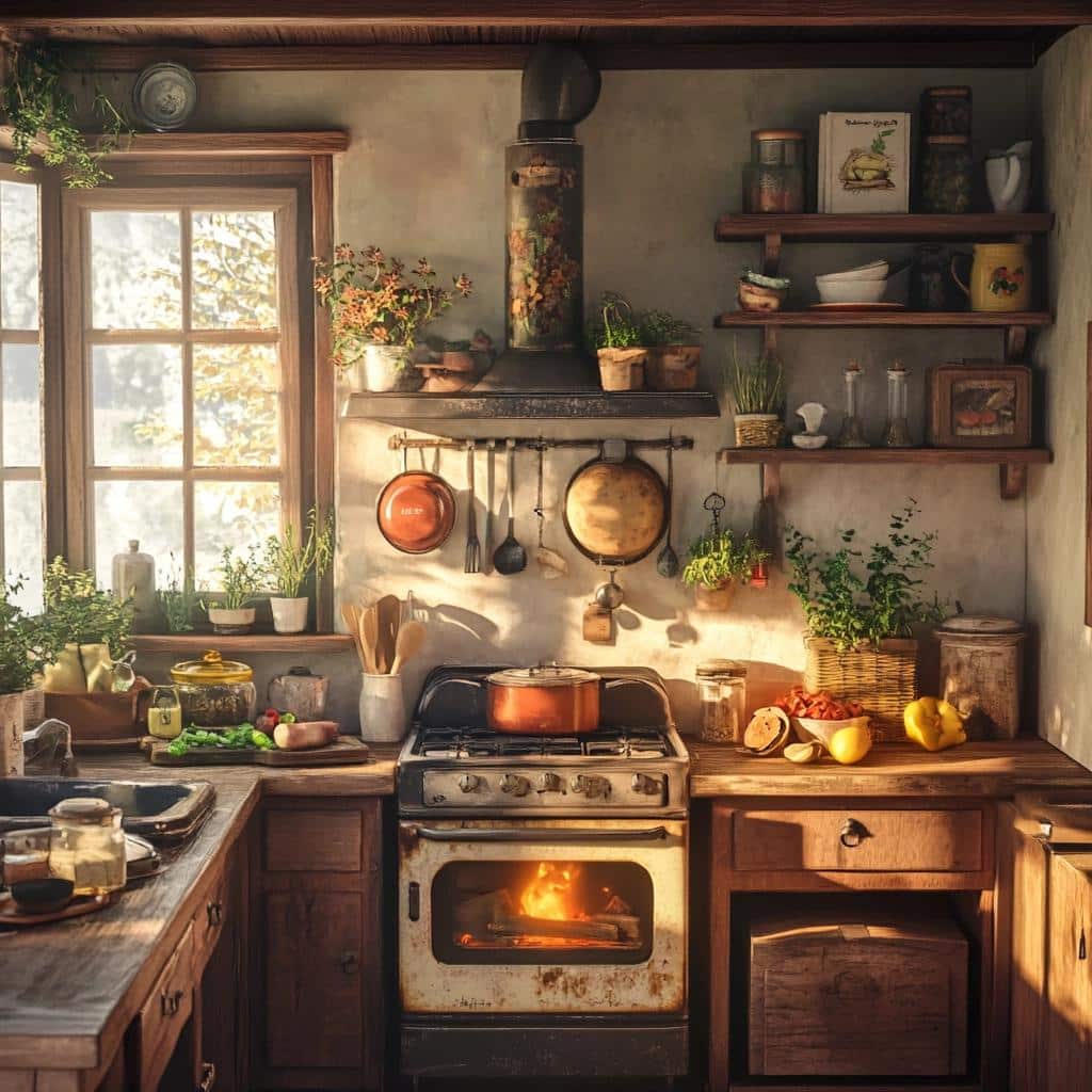 Cozinhas com fogão a lenha: 89 ideias rústicas e charmosas