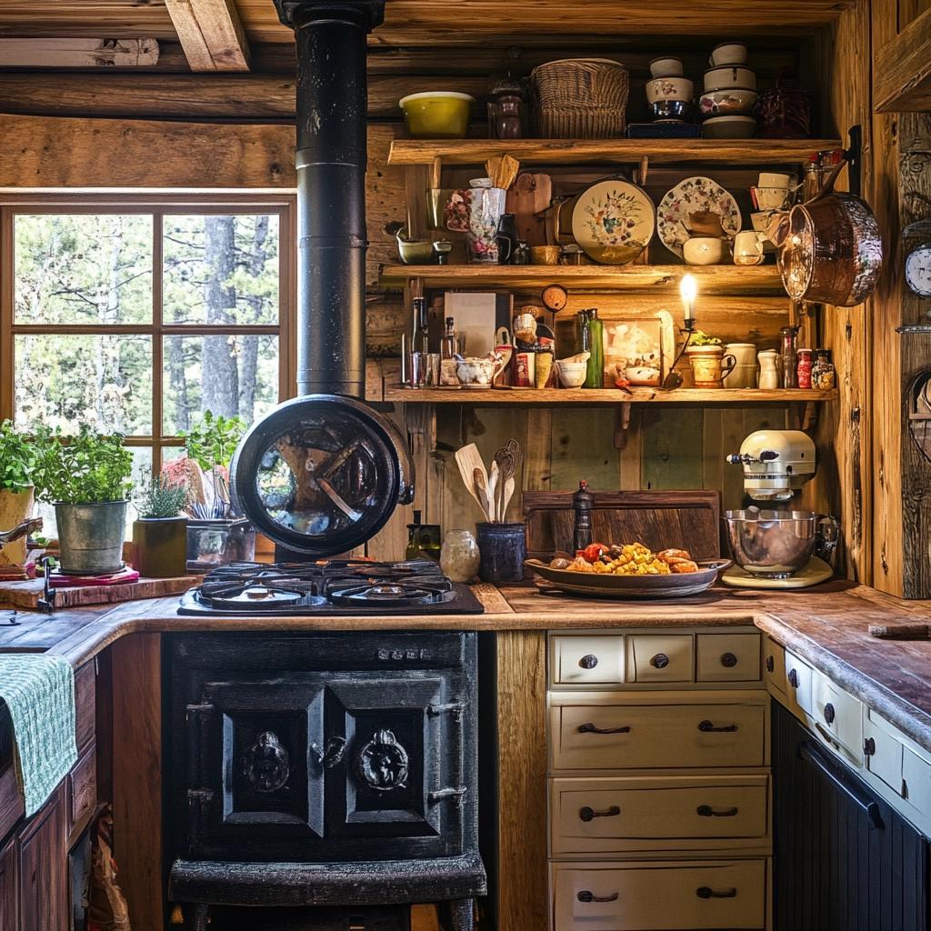 Cozinhas com fogão a lenha: 89 ideias rústicas e charmosas