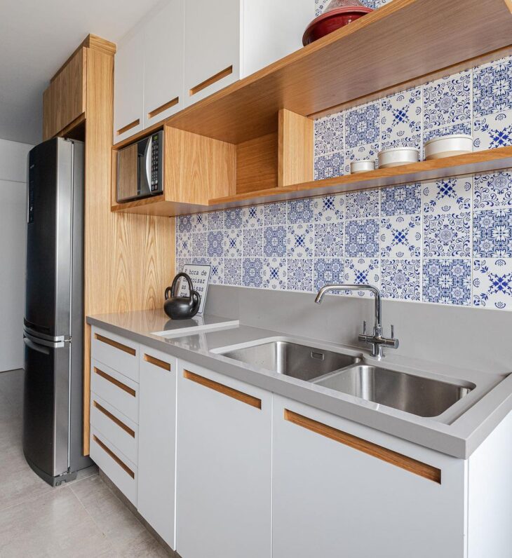 O planejamento é ideal para que a cozinha fique impecável.