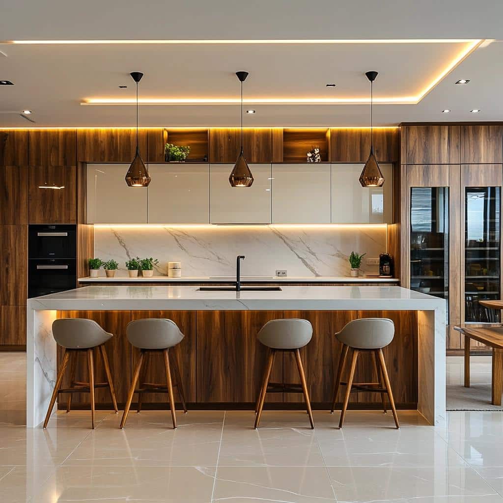 60 Fotos de Cozinhas Grandes para Inspirar sua Decoração