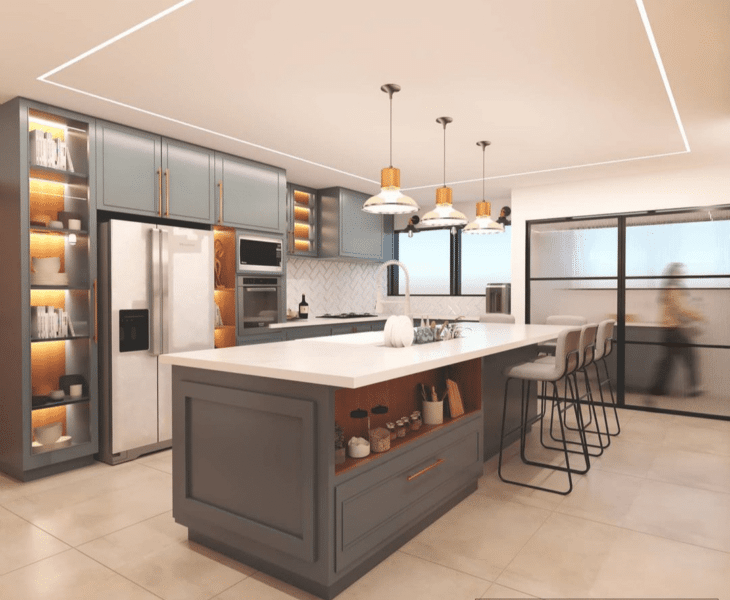 55 Planned Kitchen Island Designs to Ignite Your Inner Chef 5 Cozinha planejada com ilha