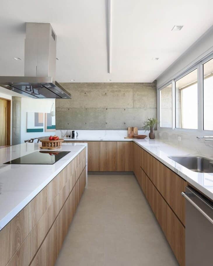 55 Planned Kitchen Island Designs to Ignite Your Inner Chef 9 Cozinha planejada com ilha