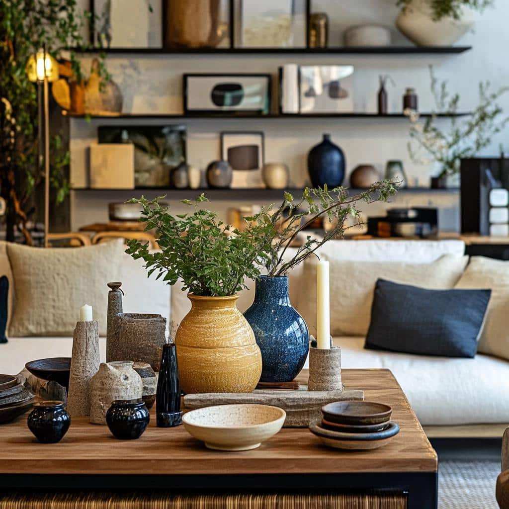 Adding Personality to Your Living Room with Decorative Accents 8 enfeites para sala4