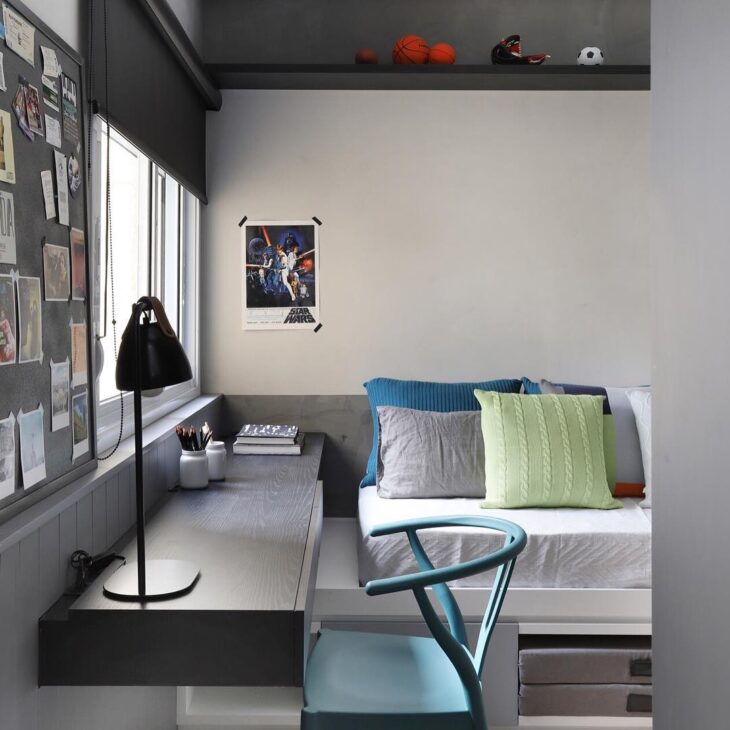 60 Models of Black Desks to Personalize Your Home Office 10 E também cheia de beleza