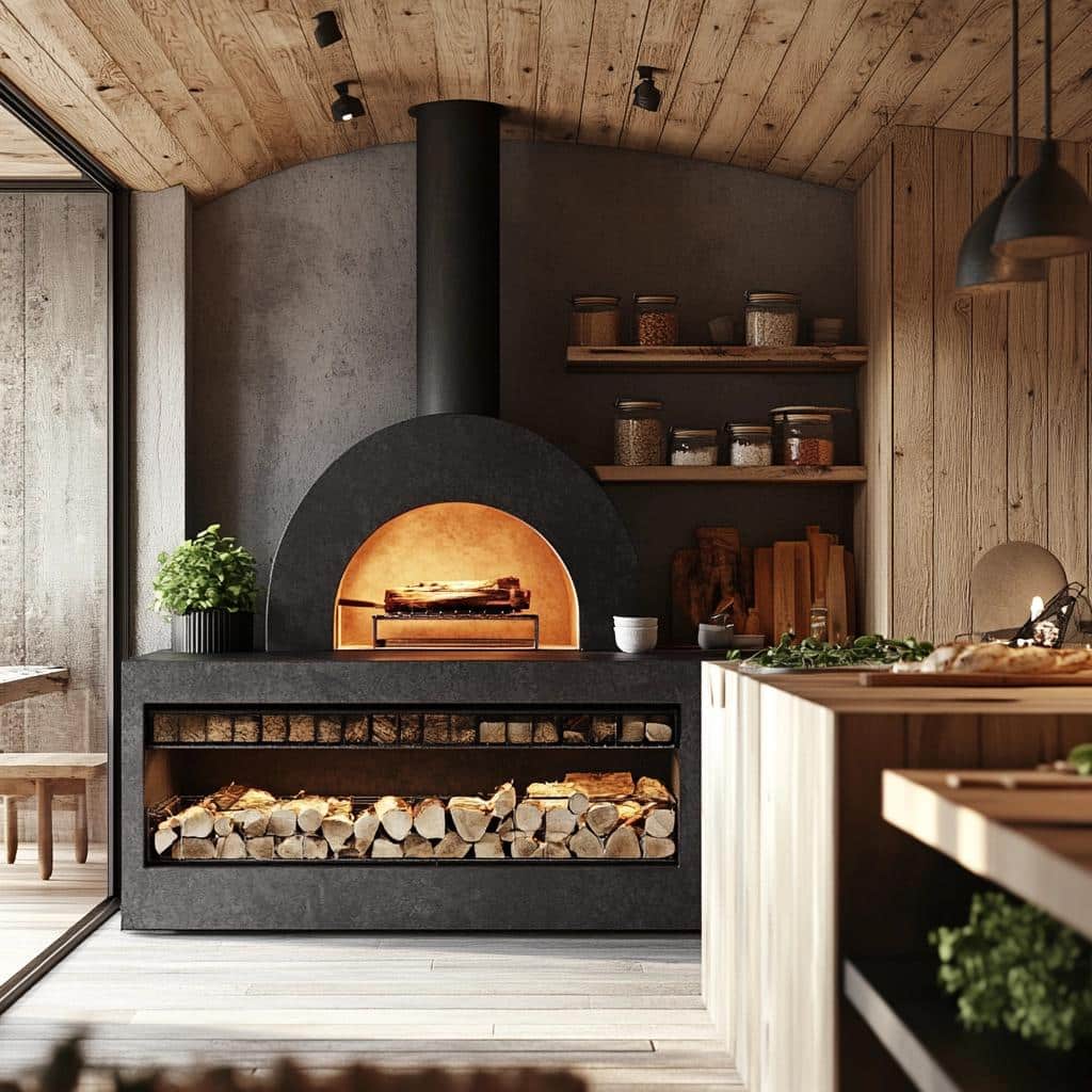 Wood-Fired Ovens: 50 Stunning Inspiration Photos for Your Home 6 50 Ideias de Fornos a Lenha para Transformar sua Cozinha