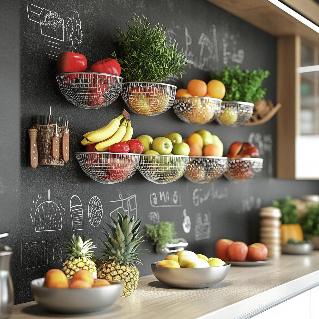 Fruteira de parede: exiba a beleza das frutas na decoração