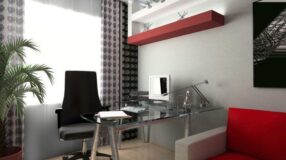 60 Models of Black Desks to Personalize Your Home Office 7 E se destaca mesmo com linhas simples