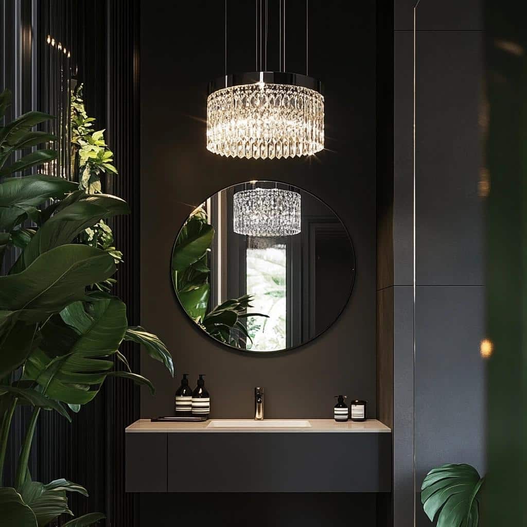 Lustre para banheiro: 65 imagens para inspirar a sua decoração