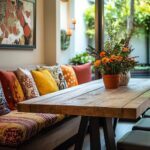 Mesa com banco: 30 inspirações para inovar na sala de jantar