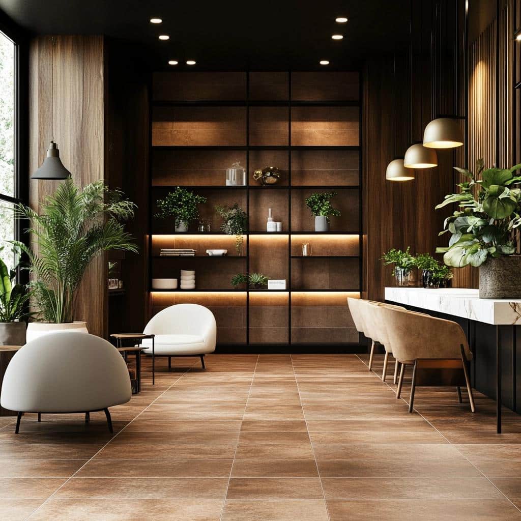 Porcelanato marrom: significado e inspirações de decoração