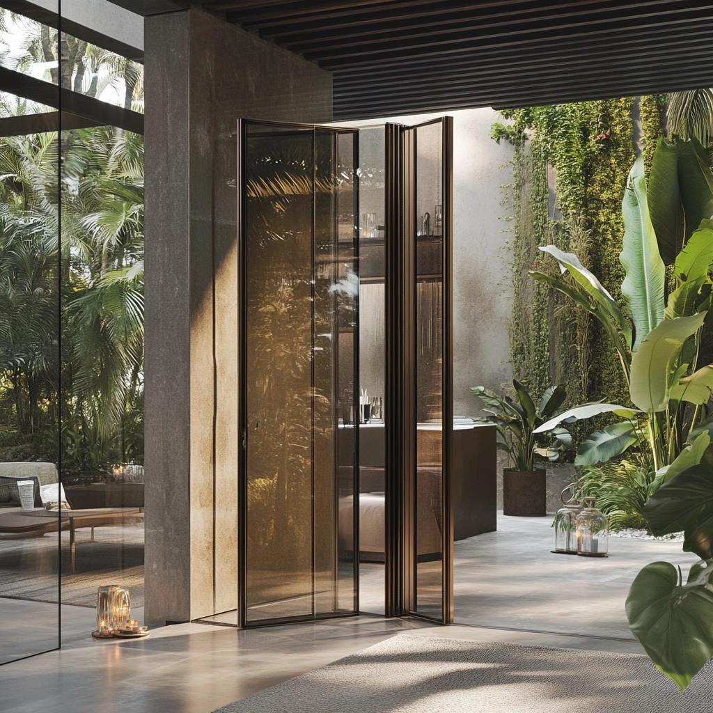 50 Stunning Photos Showcasing the Versatility of Glass Accordion Doors 4 Versatilidade e Estilo da Porta Camarão de Vidro: 50 Ideias para Você