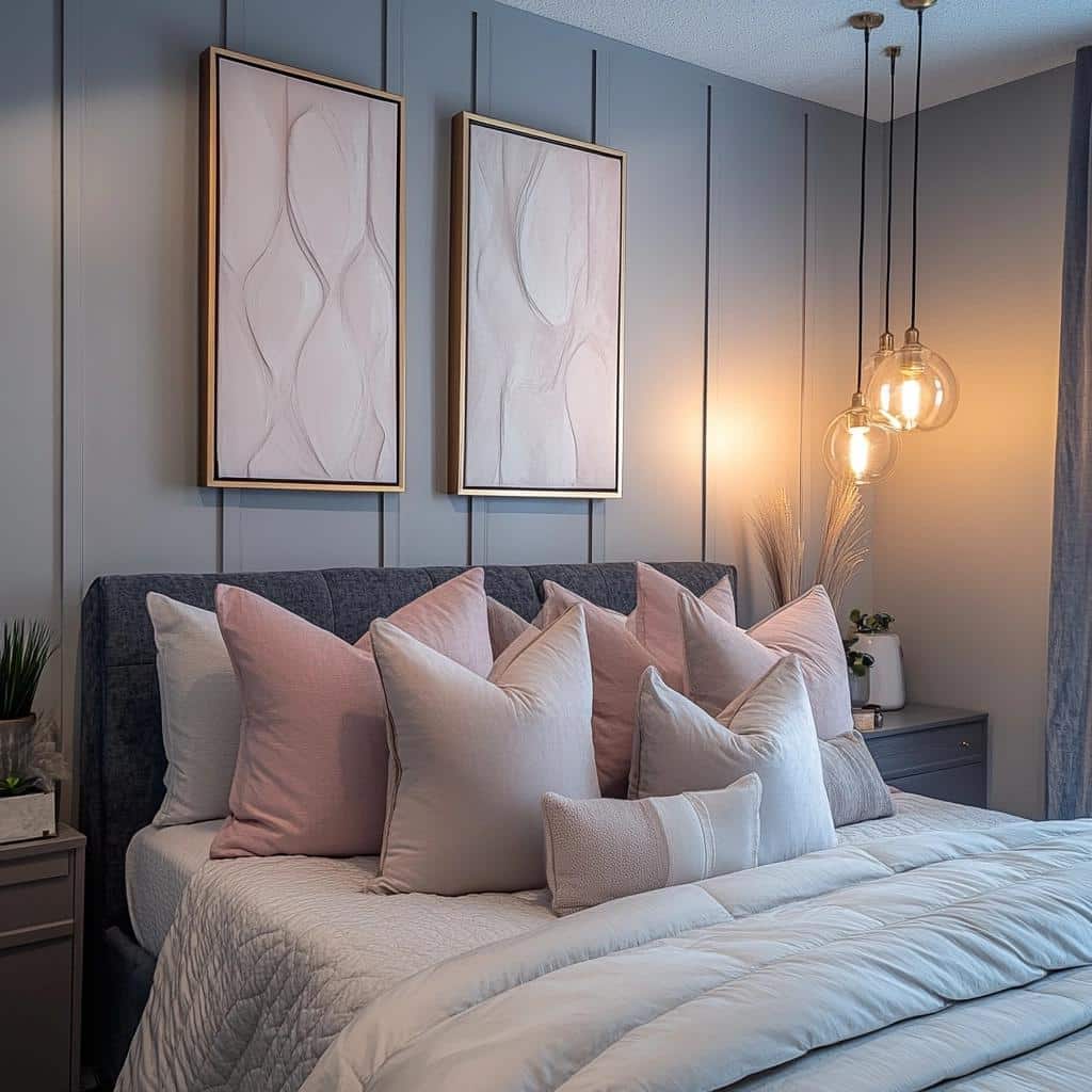 Quadros para quarto de casal: 60 ideias para uma decoração cheia de amor