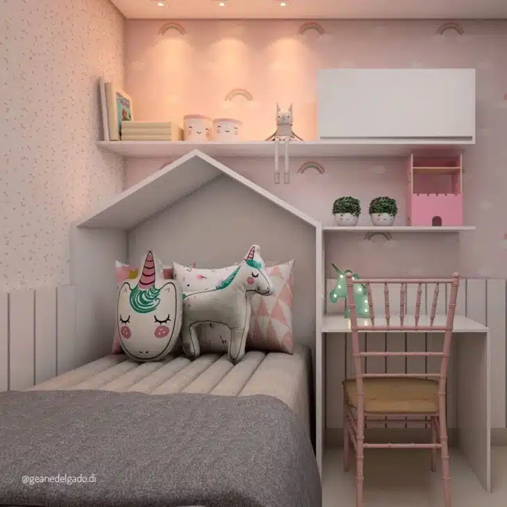 Unicorn Room: A Magical Space Transformation Guide 5 quarto de unicórnio vibrante e colorido