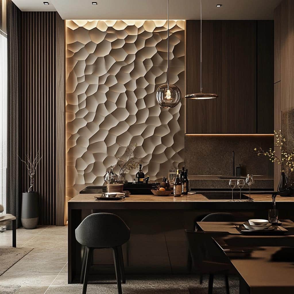 O poder e elegância do revestimento 3D para sua casa