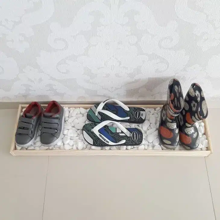 Door Shoe Rack: Creative Inspirations for Your Home 10 Sugestão de improviso utilizando outros materiais.