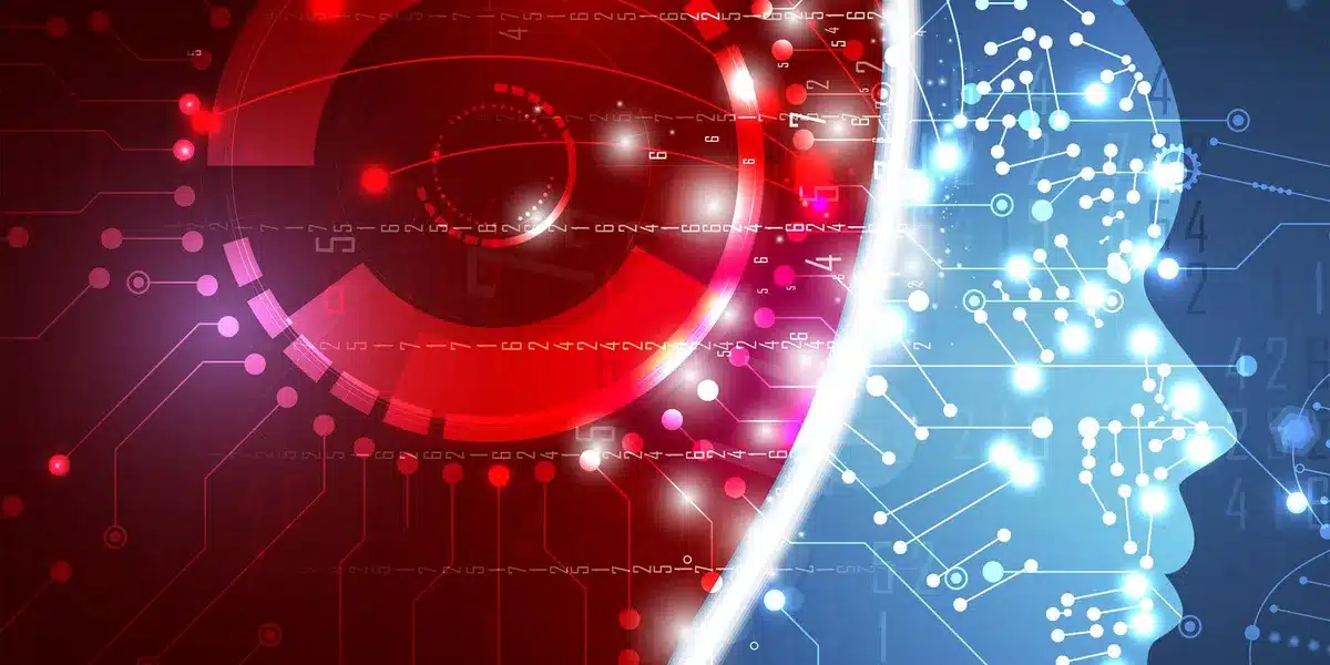 Outra arte abstrata que mostra a Inteligência Artificial.
