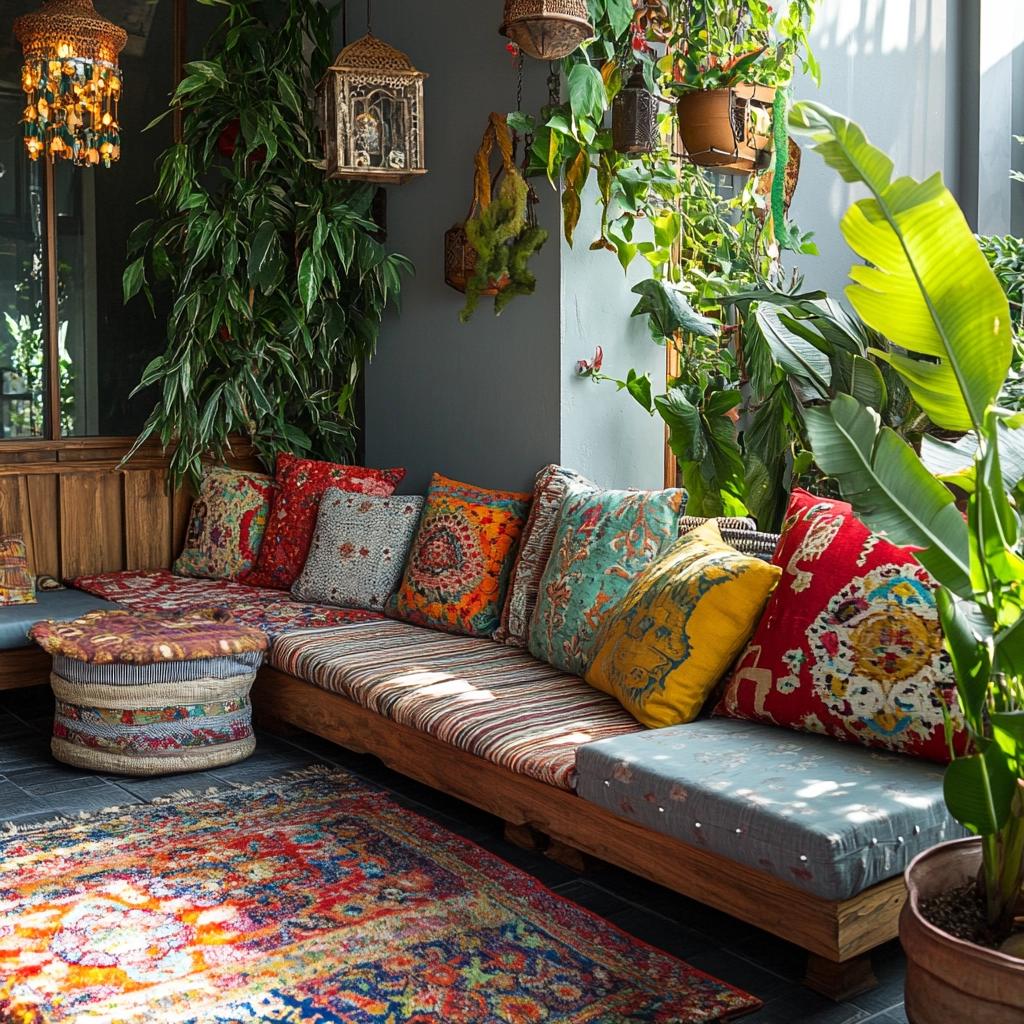 30 Beautiful and Cozy Bench Ideas for Your Balcony 1 30 Opções de Banco para Varanda que São Lindos e Aconchegantes