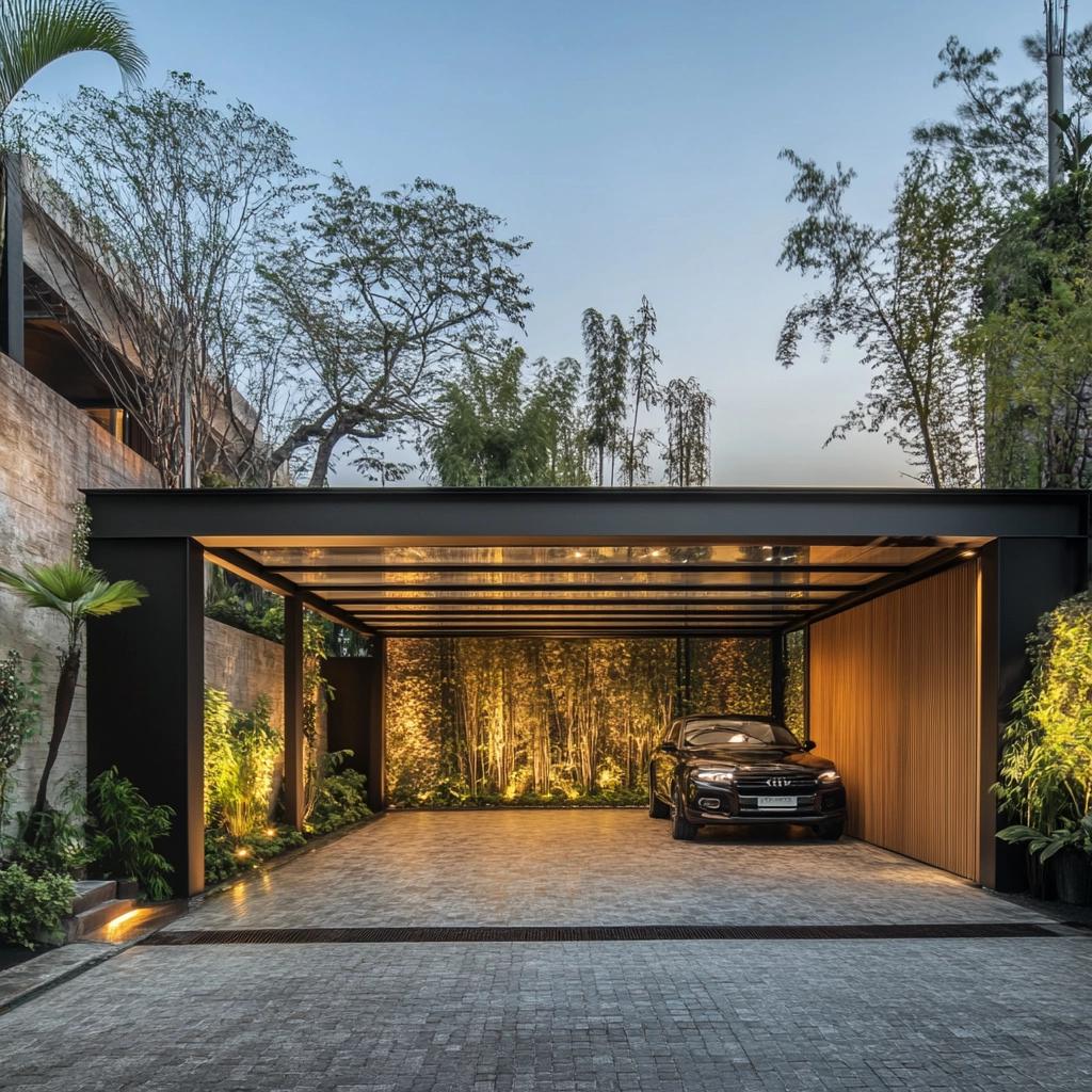 Garage Cover: 50 Inspiring Ideas for the Perfect Protection 8 cobertura para garagem4