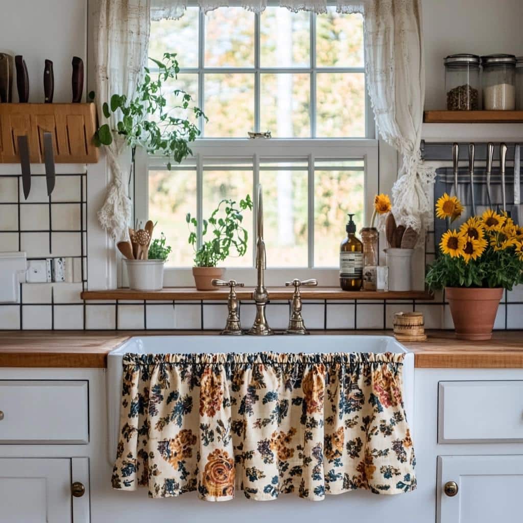 Cortinas para Pia: 40 Modelos Incríveis para Decorar sua Cozinha