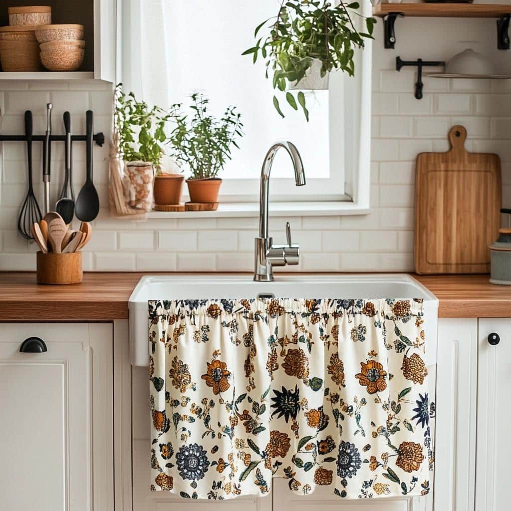 Cortinas para Pia: 40 Modelos Incríveis para Decorar sua Cozinha