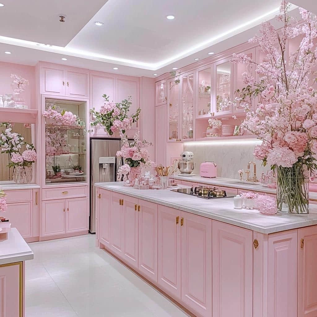 60 Projetos de Cozinha Rosa para Suspirar de Amores