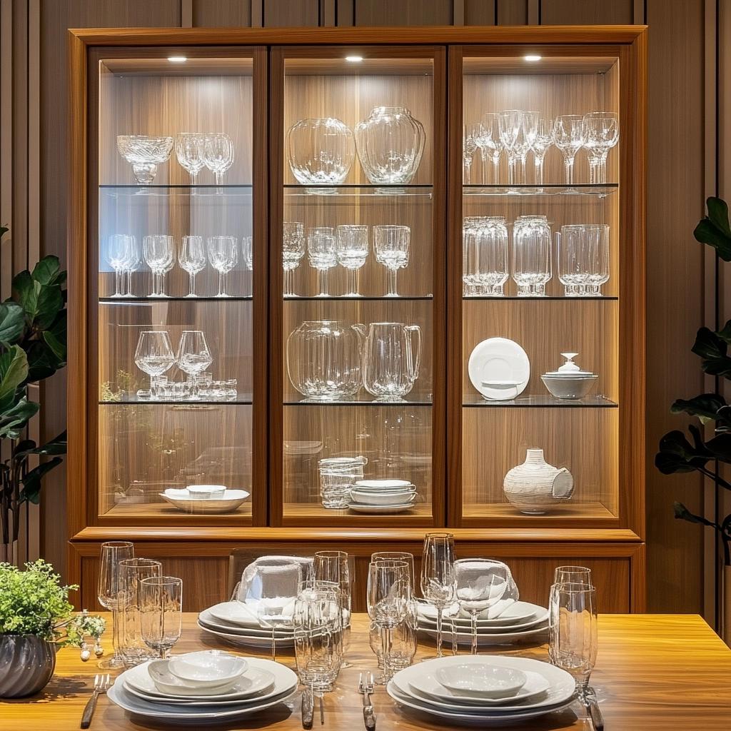 70 Classic Wooden Display Cabinets to Enhance Your Home Decor 6 70 Modelos de Cristaleira de Madeira que São Clássicas na Decoração