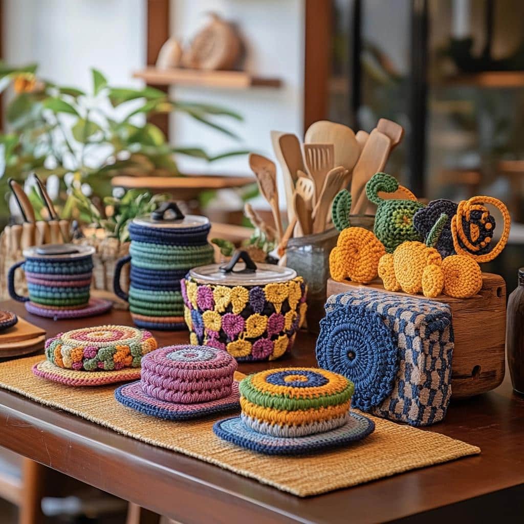 30 Stylish Trivet Designs: How to Make and Where to Buy 1 Descanso de Panela: 30 Modelos e Dicas de Como Fazer