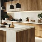 Por que a Doma Arquitetura aposta no porcelanato para bancada de cozinha