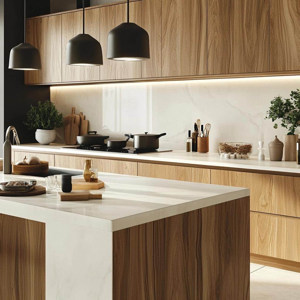 Por que a Doma Arquitetura aposta no porcelanato para bancada de cozinha