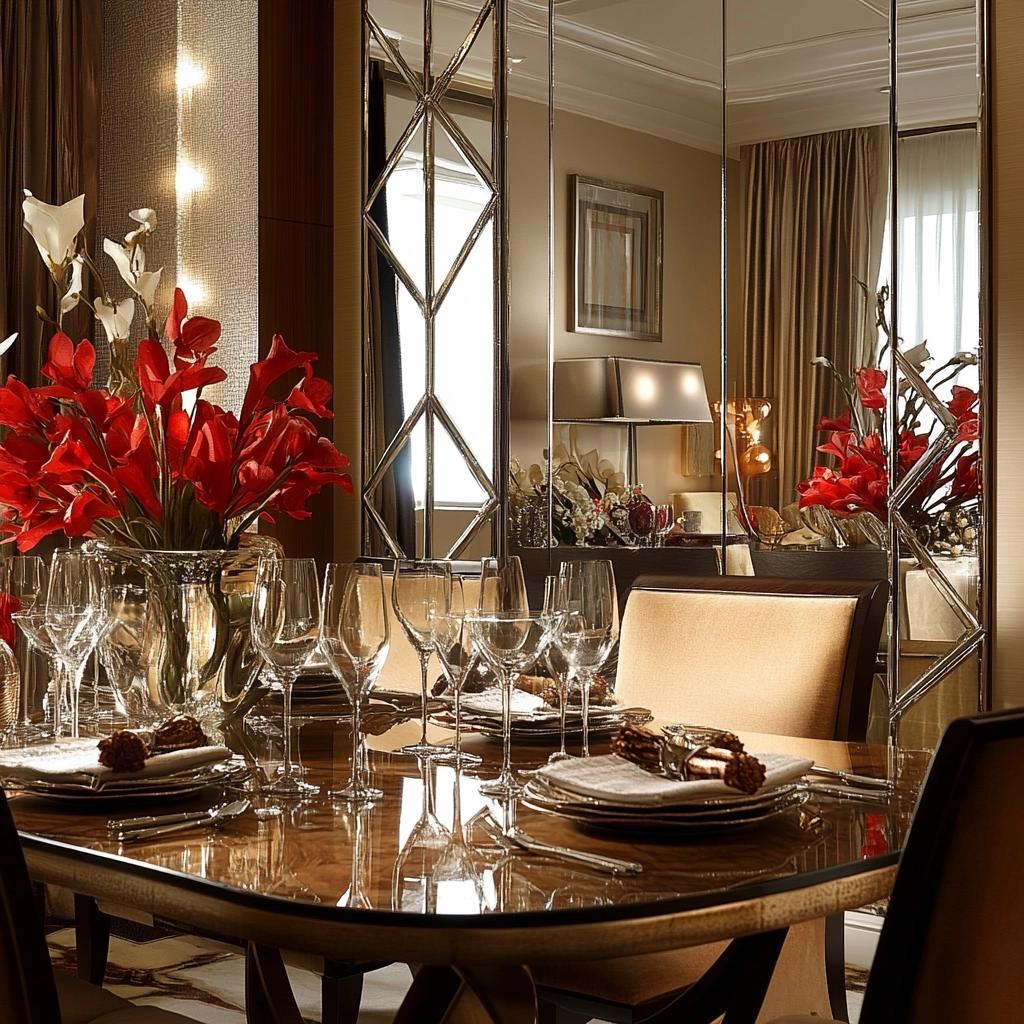 60 Mirror Designs for Dining Rooms That Amplify Elegance 4 60 modelos de espelho para sala de jantar que duplicam a elegância