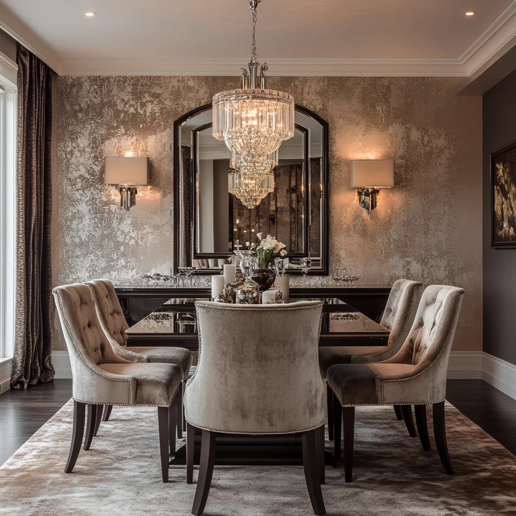 60 Mirror Designs for Dining Rooms That Amplify Elegance 6 60 modelos de espelho para sala de jantar que duplicam a elegância