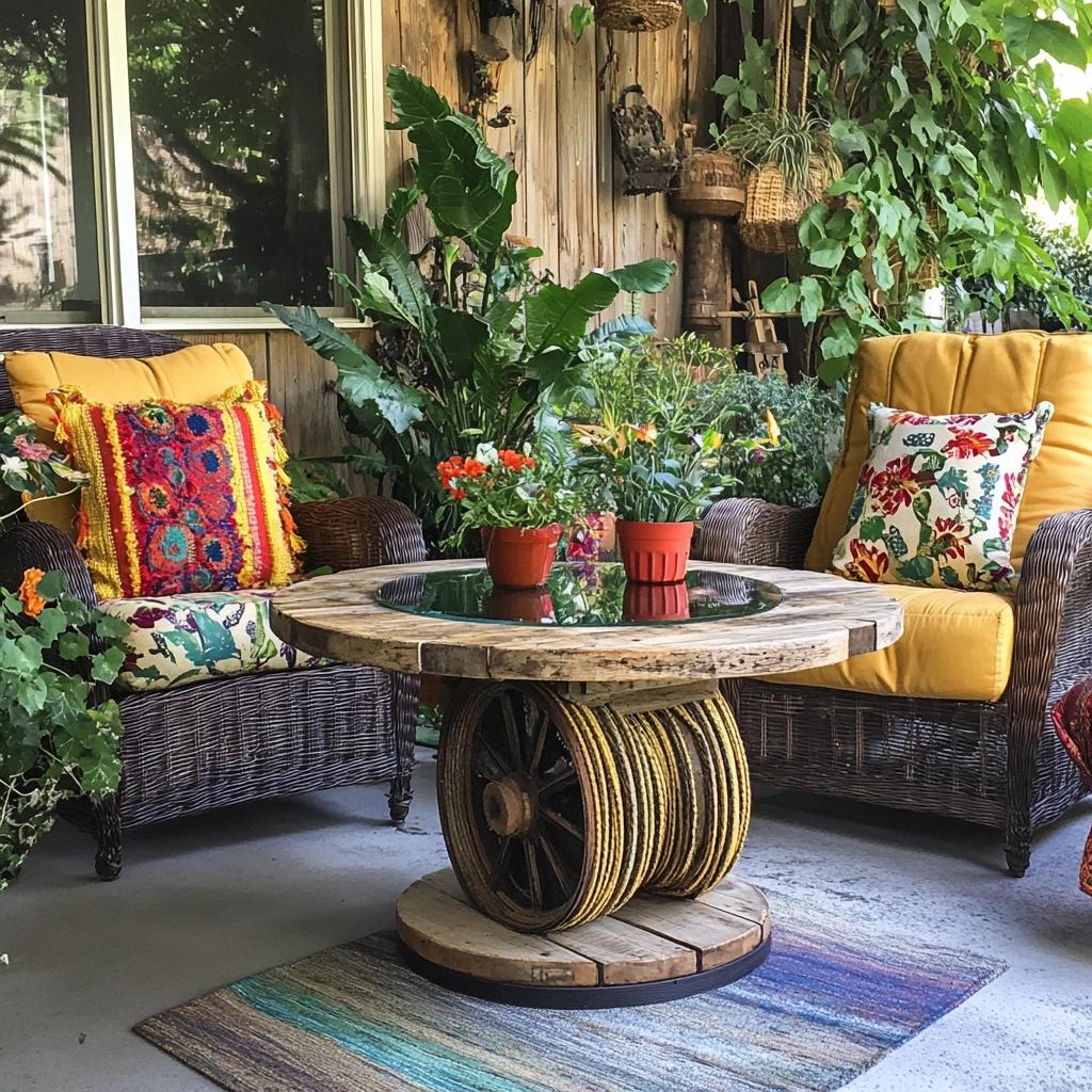 70 Ideias Incríveis para Decorar com Mesas de Carretel