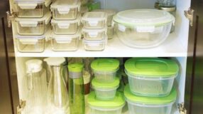 Foto de organizar potes na cozinha