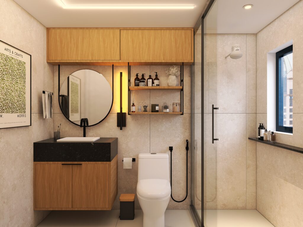 Choosing the Perfect Bathroom Sink: A Comprehensive Guide 10 Imagem de uma pia semi encaixe