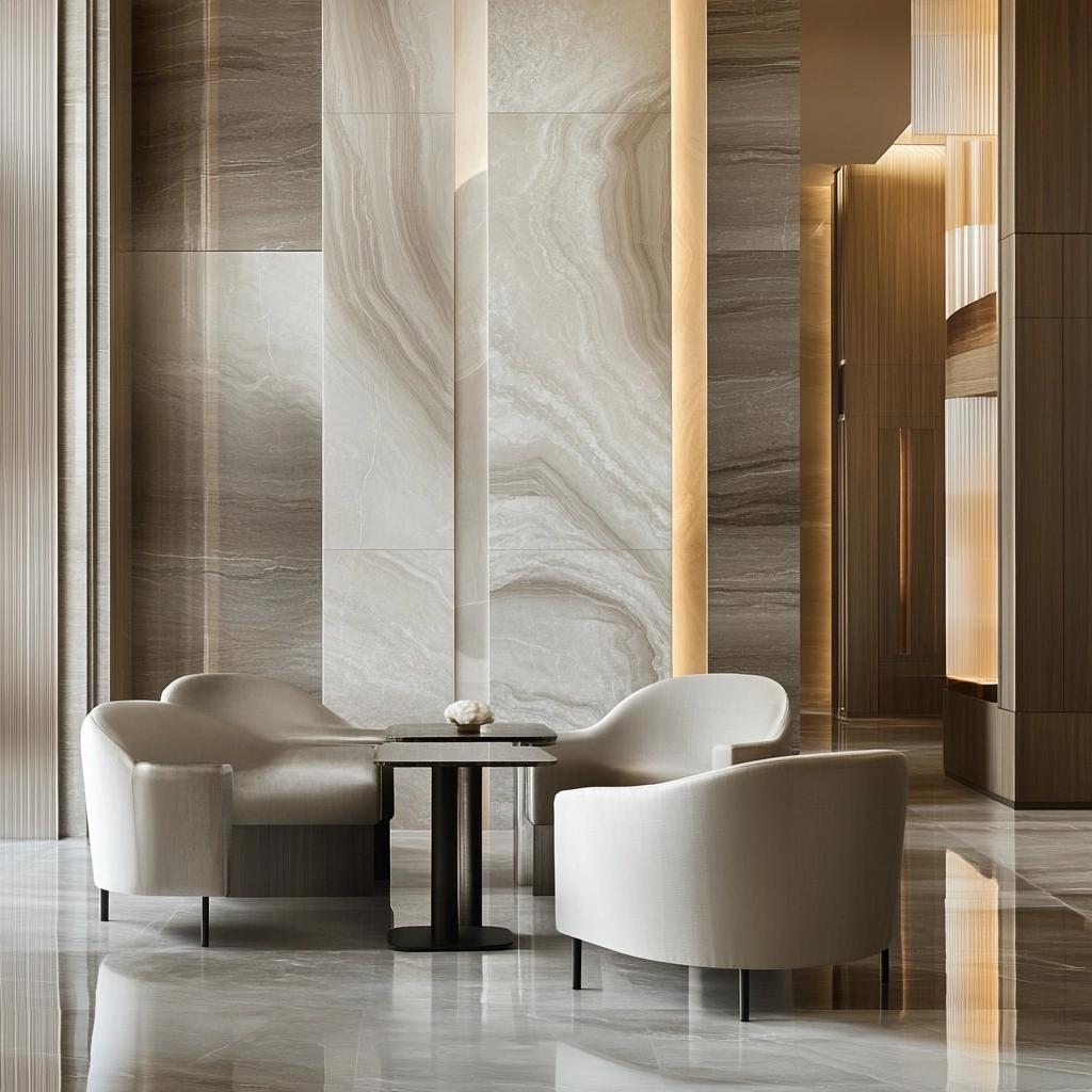 50 Inspirations with Satin Porcelain for Decor in Any Space 6 Inspire-se com 50 Ideias de Porcelanato Acetinado para sua Decoração