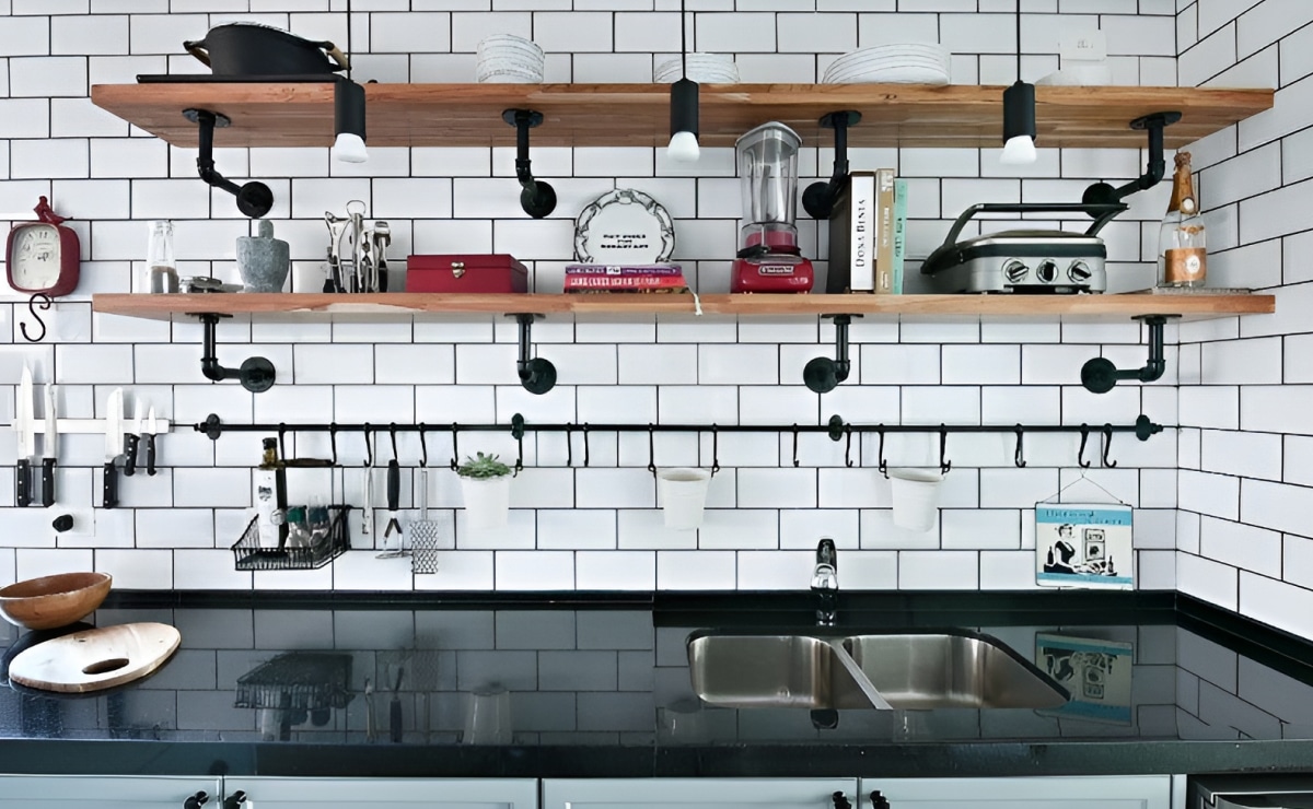 40 Industrial Shelving Ideas for Stunning Home Décor 3 Gabi Marques