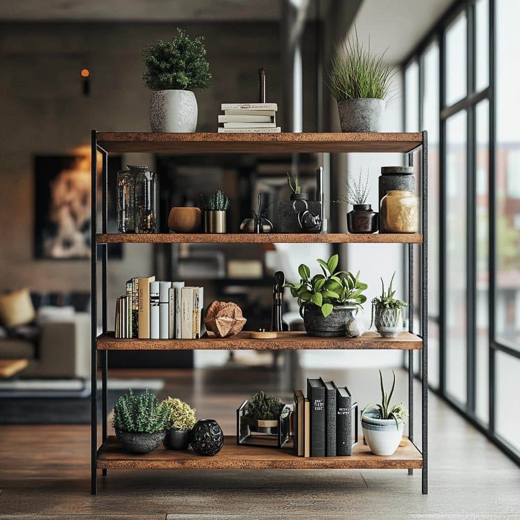 40 Industrial Shelving Ideas for Stunning Home Décor 8 40 fotos de prateleira industrial para uma decoração surpreendente