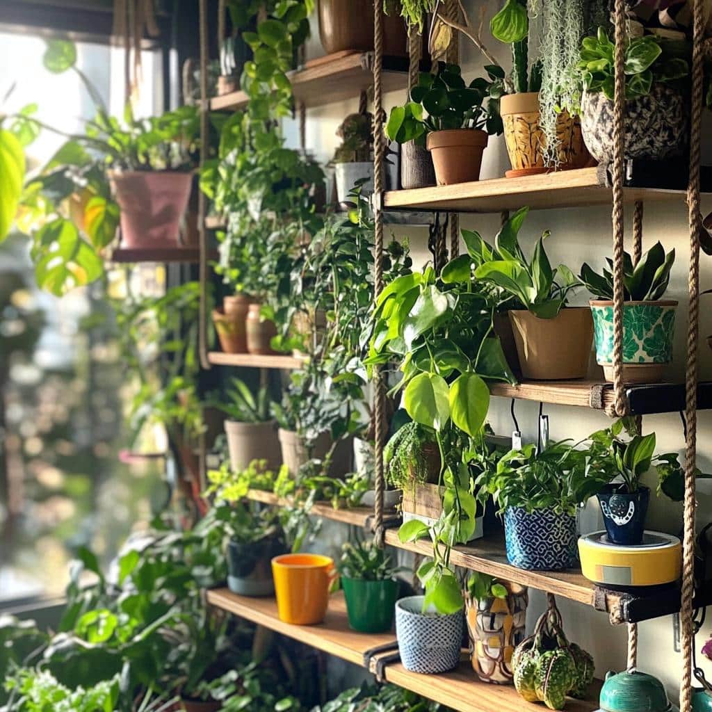 Plant Shelves: 20 Ideas and Tutorials to Fill Your Life with Green 4 Prateleiras para plantas: 20 ideias e tutoriais para encher a vida de verde